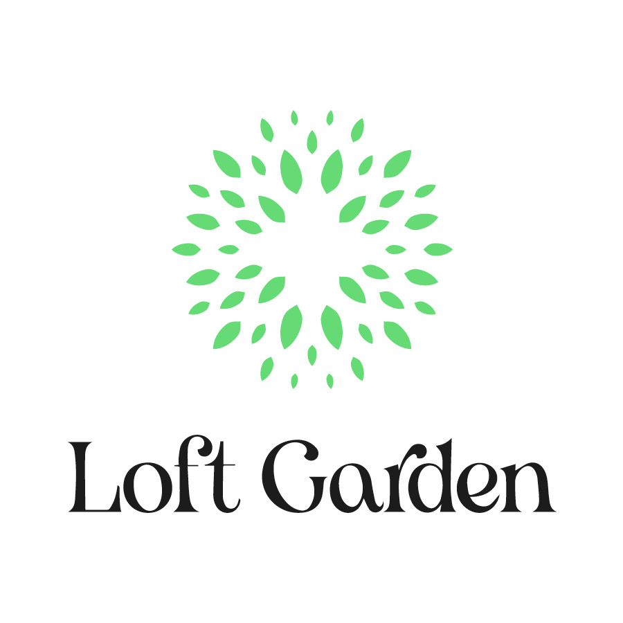 logo tablet version brand identity loft garden | Alessandro Mancini Graphic Designer Freelance