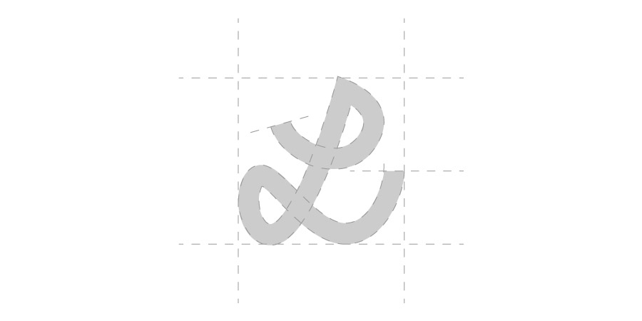 costruzione e progettazione monogramma logo | Alessandro Mancini Graphic Designer Freelance