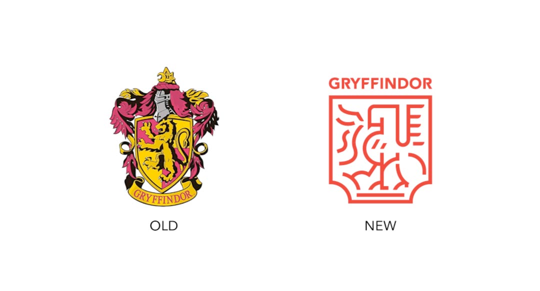 grifondoro harry potter logo houses redesign | Alessandro Mancini Graphic Designer Freelance