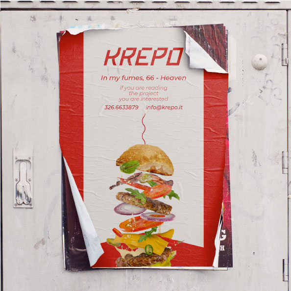 poster krepo corporate identity logo design | Alessandro Mancini Graphic Designer Freelance