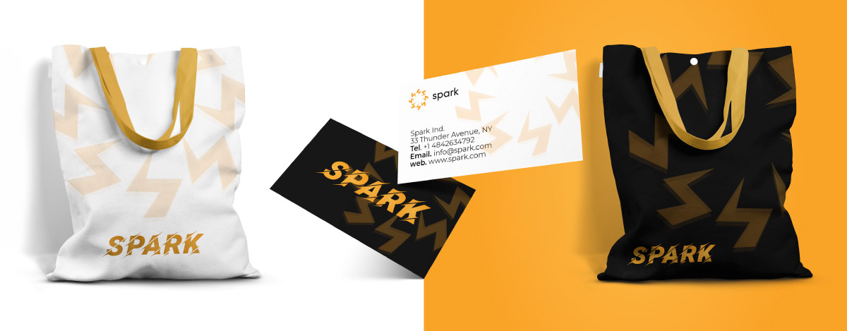 spark logo merchandise design identity corporate identity monogramma | Alessandro Mancini Graphic Designer Freelance