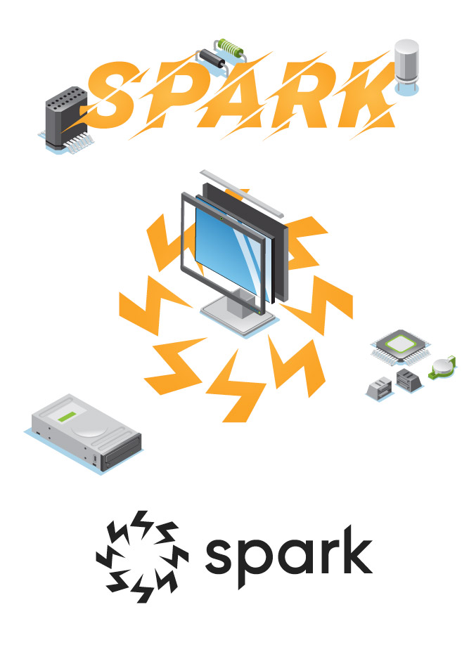 spark logo design identity corporate identity monogramma | Alessandro Mancini Graphic Designer Freelance